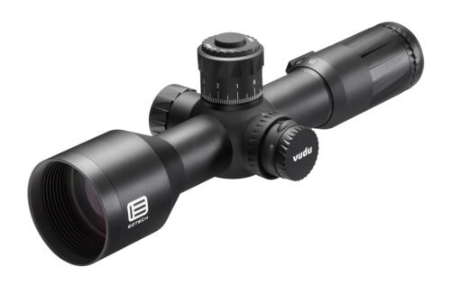EOTech Vudu FFP Black Anodized 5-25x 50mm 34mm Tube Illuminated Horus H59 MRAD Reticle Features Throw Lever