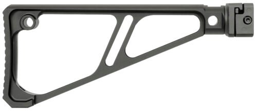 Midwest Industries Side Folding Fixed Extruded Stock Black Anodized Aluminum for Picatinny Rail