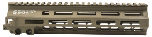 Geissele Super Modular Rail MK8 9.30" M-LOK, Desert Dirt Aluminum for AR Platform, Barrel Nut Included