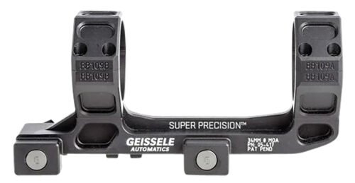 Geissele AR15 Super Precision Scope Mount/Ring Combo Black Anodized (05417B)