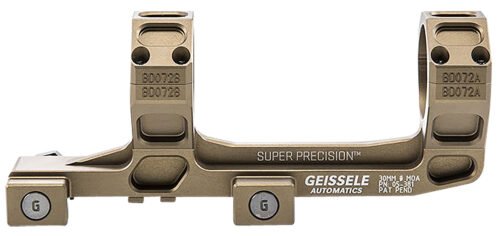 Geissele AR15 Super Precision Scope Mount/Ring Combo Desert Dirt Color Anodized (05381S)