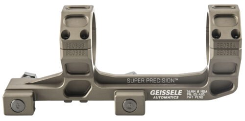 Geissele AR15 Super Precision Scope Mount/Ring Combo, AR-15 / M4, Desert Dirt Anodized
