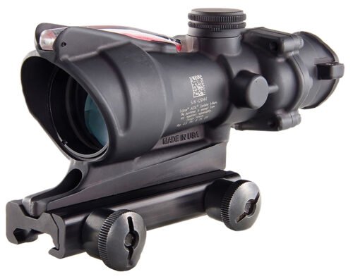 Trijicon ACOG Matte Black 4x32mm Illuminated Red Chevron .223/5.56 BDC Reticle