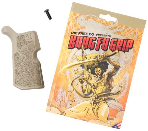 Die Free Co Kung Fu Grip Flat Dark Earth Nylon Fits AR15/M4/AR10/SR25