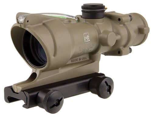 Trijicon ACOG, 4xx32mm, Illuminated Green Chevron, Flat Dark Earth