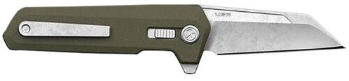 Magpul Breslau Wharncliffe Plain Stonewashed MIM Steel Blade, OD Green Polymer Handle