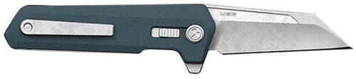 Magpul Breslau Wharncliffe Plain Stonewashed MIM Steel Blade, Blue Polymer Handle