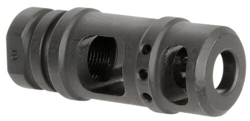 Midwest Industries Muzzle Brake 357 Mag 5/8"x24 Threads Black Steel 5" OAL .410" Diameter