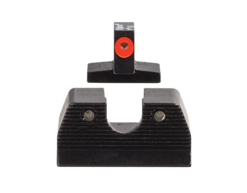 Trijicon HD XR Night Sight Set Green Tritium/Orange Outline Front, Tritium Rear, Black Frame, Fits FN FNP/FNX