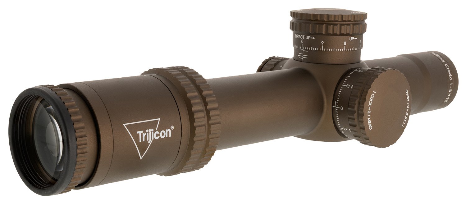 Trijicon Credo Coyote Brown 1-8x 105.80-13.20ft @100yds 34mm Tube