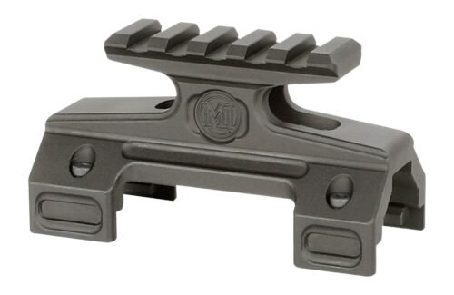 Midwest Industries Tall Optic Mount 1913 Picatinny Rail Black Aluminum Fits H&K MP5/MP5K (MIMP5RDMT5S)