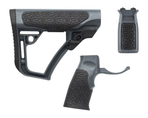 Daniel Defense Furniture Set, Buttstock/Pistol Grip/M-LOK Vertical Foregrip, Tornado Gray