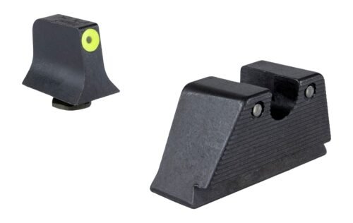 Trijicon Suppressor/Optic Height HD XR Green Tritium/Yellow Outline Tritium/Black Black Frame Fits Glock Large