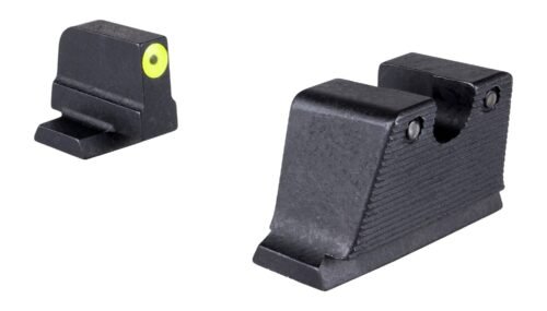 Trijicon Suppressor/Optic Height HD XR Green Tritium/Yellow Outline Tritium/Black Black Frame Fits S&W M&P