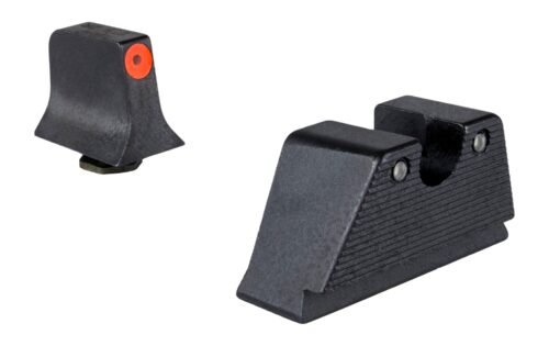 Trijicon Suppressor/Optic Height HD XR Green Tritium/Orange Outline Tritium/Black Black Frame Fits Glock