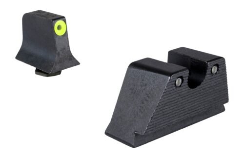 Trijicon Suppressor/Optic Height HD XR Green Tritium/Yellow Outline Tritium/Black Black Frame Fits Glock