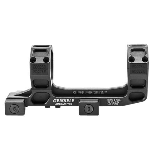 Geissele AR15 Super Precision Scope Mount/Ring Combo, AR-15 / M4, Black Anodized