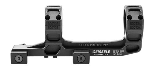Geissele AR15 Super Precision Scope Mount/Ring Combo Black Anodized (05381B)