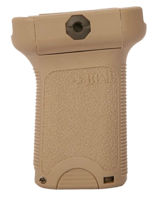 BCM BCMGunfighter Short Vertical Grip Made of Polymer With Flat Dark Earth Aggressive Textured Finish