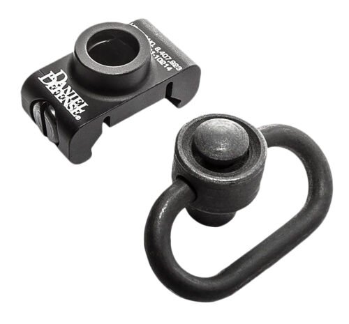 Daniel Defense Rail Mount QD Swivel Attachment Point with QD Swivel, Black