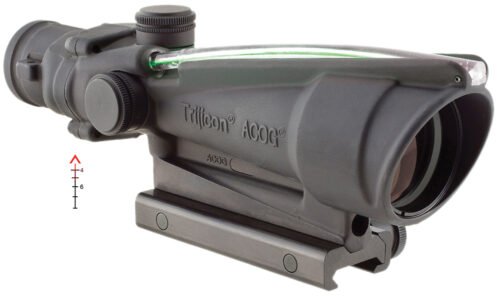 Trijicon ACOG Black Hardcoat Anodized 3.5x35mm Illuminated Green Chevron .308/7.62 BDC Reticle