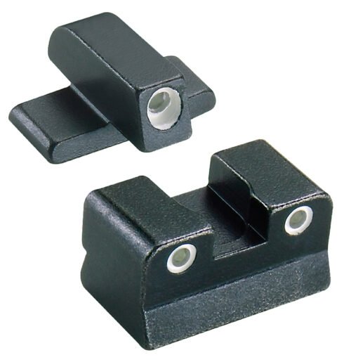 Trijicon Bright & Tough Night Sights Green/Tritium White Outline Front Sight-Green/Tritium Rear Sight (600049)