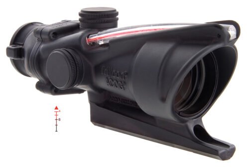 Trijicon ACOG Black Hardcoat Anodized 4x32mm Illuminated Red Triangle Post Reticle