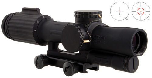 Trijicon VCOG Black Hardcoat Anodized 1-6x 24mm LED Red Segmented Circle w/Crosshair 223 77gr Reticle