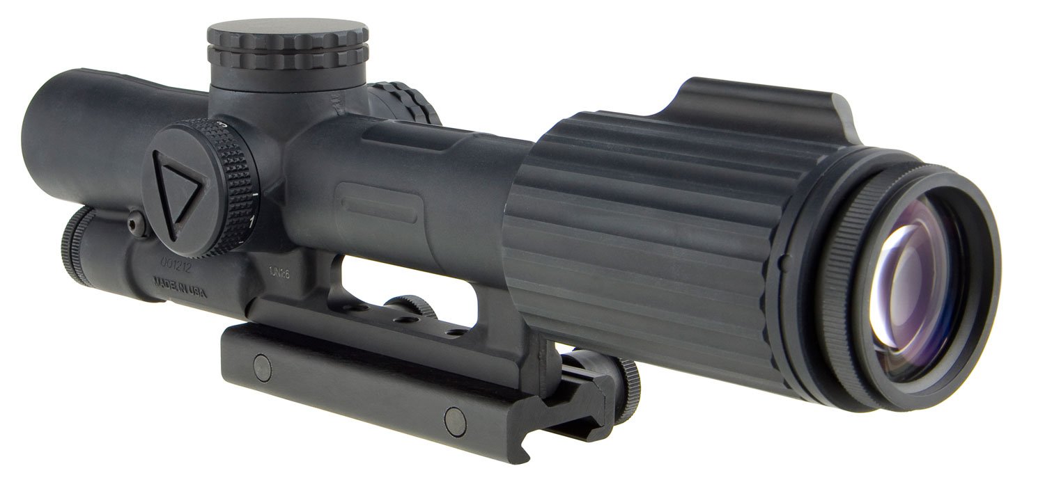 Trijicon VCOG Black Hardcoat Anodized 1-6x 24mm LED Illuminated Red Horseshoe Dot w/Crosshair 308 175gr