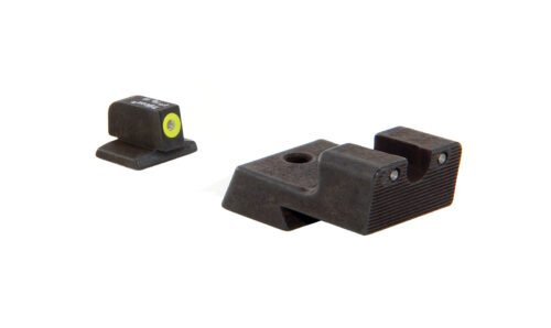 Trijicon HD Tritium Sight, Fits Colt Novak Style 1911 Models, Yellow Outline (CA128Y-600529)