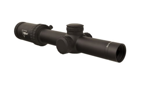 Trijicon Credo 1-6x24mm Riflescope, Red BDC Segmented Circle .223/55gr Reticle, 30mm Tube, Matte Black, Low Capped Adjusters (CR624-C-2900015)