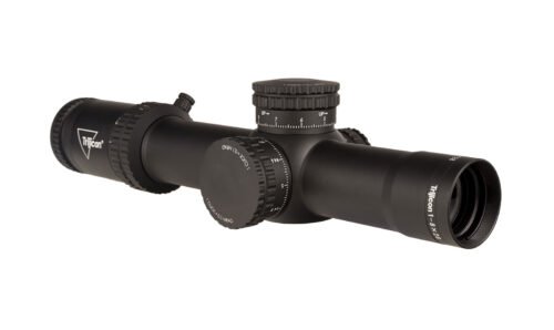 Trijicon Credo 1-8x28mm Riflescope, Red/Green MRAD Segmented Circle Reticle, 34mm Tube, Matte Black, Exposed Locking Adjusters (CR828-C-2900032)