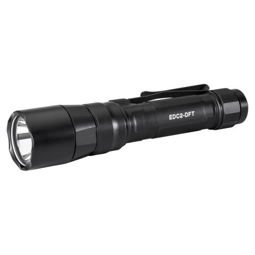 SureFire Everyday Carry Light (EDC2-DFT), Dual-Fuel Turbo Flashlight, 700 Lumens, Black (EDC2-DFT-BK)