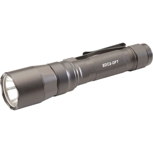 SureFire Everyday Carry Light (EDC2-DFT), Dual-Fuel Turbo Flashlight, 700 Lumens, Hard Anodized (EDC2-DFT-HA)
