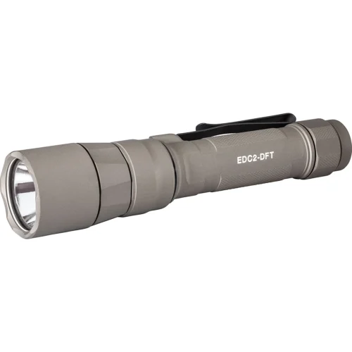 SureFire Everyday Carry Light (EDC2-DFT), Dual-Fuel Turbo Flashlight, 700 Lumens, Tan (EDC2-DFT-TN)