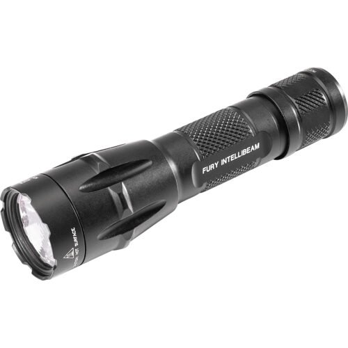 SureFire Fury Dual Fuel IntelliBeam Flashlight, 1500 Lumens, 123A or 18650 Rechargeable Battery (FURY-IB-DF)