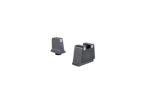 Trijicon Suppressor/Optic Height, Night Sights, White Front with White Rear & Green Lamps (GL243-C-601140)