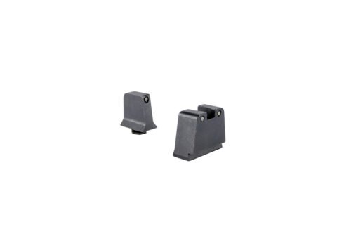 Trijicon Suppressor/Optic Height, Night Sights, Black Front with Black Rear & Green Lamps (GL243-C-601141)