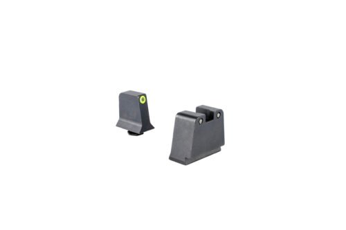 Trijicon Suppressor/Optic Height, Night Sights, Yellow Front with Black Rear & Green Lamps (GL243-C-601143)