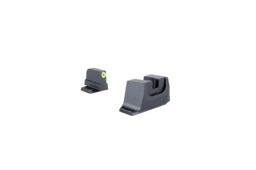 Trijicon Suppressor/Optic Height, Night Sights, Yellow Front with Metal Rear & Green Lamps (SA240-C-601152)