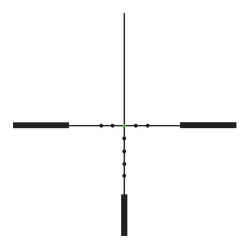 Trijicon AccuPoint Rifle Scope, 1-6x24mm, Moa-dot Crosshair with Green Dot (TR25-C-200089)